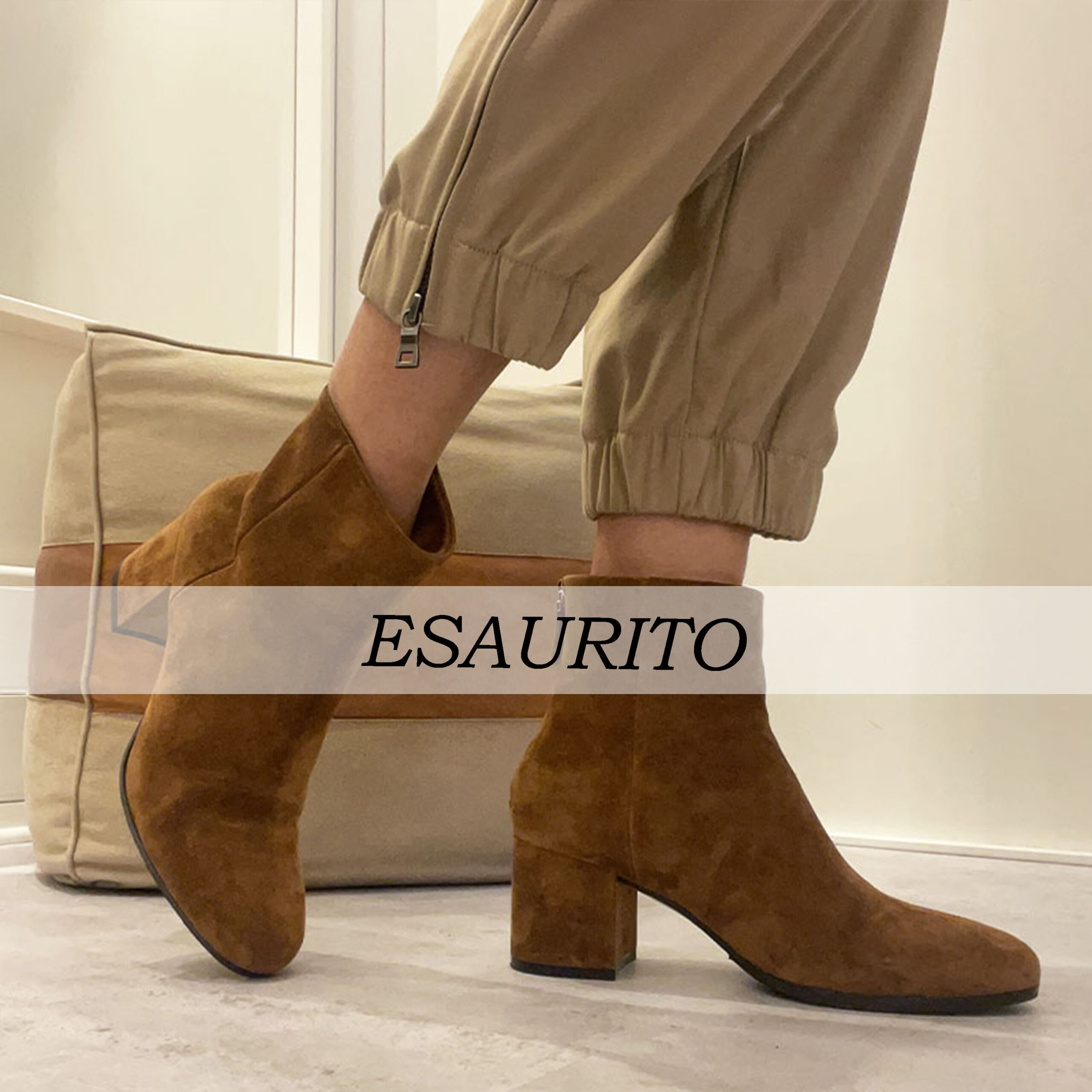 Cheville - Stivale Camoscio Cognac