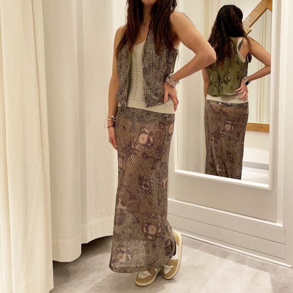 Bazar Deluxe - Gilet Corto Paillettes Fantasia