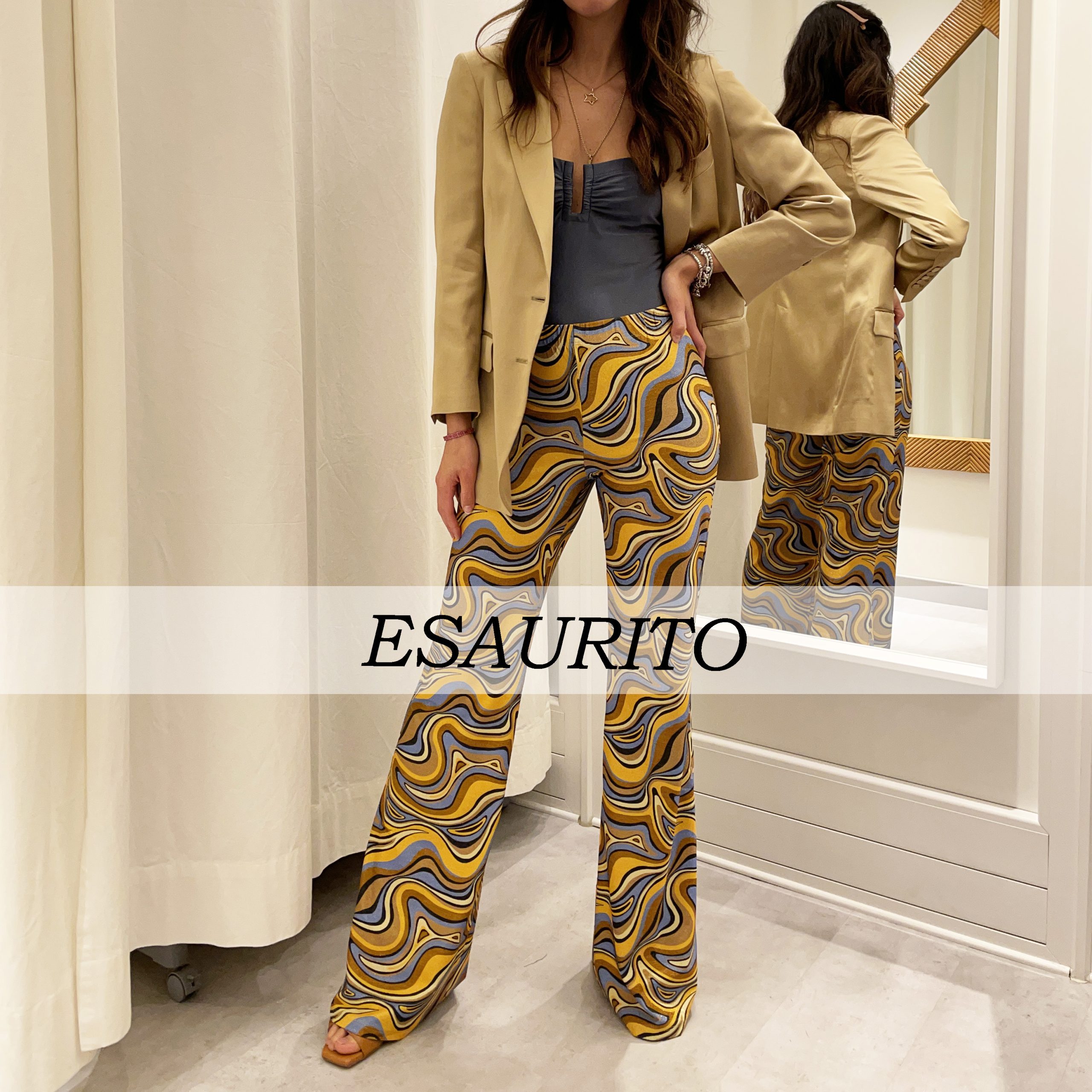 Wikini – Pantaloni Zampa Lurex Multicolor