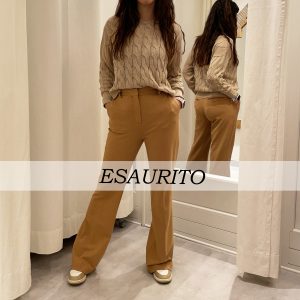 Alpha Studio – Maglia Girocollo Intrecciata Beige