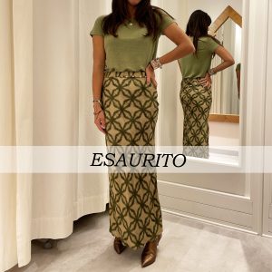 Bazar Deluxe - Gonna Longuette Fantasia Verde