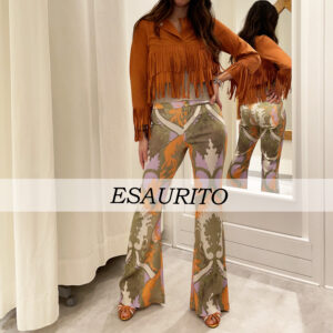 Bazar Deluxe - Pantaloni a Zampa Fantasia Multicolor