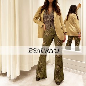 Bazar Deluxe - Pantaloni a Zampa Fantasia Etnica Verdone