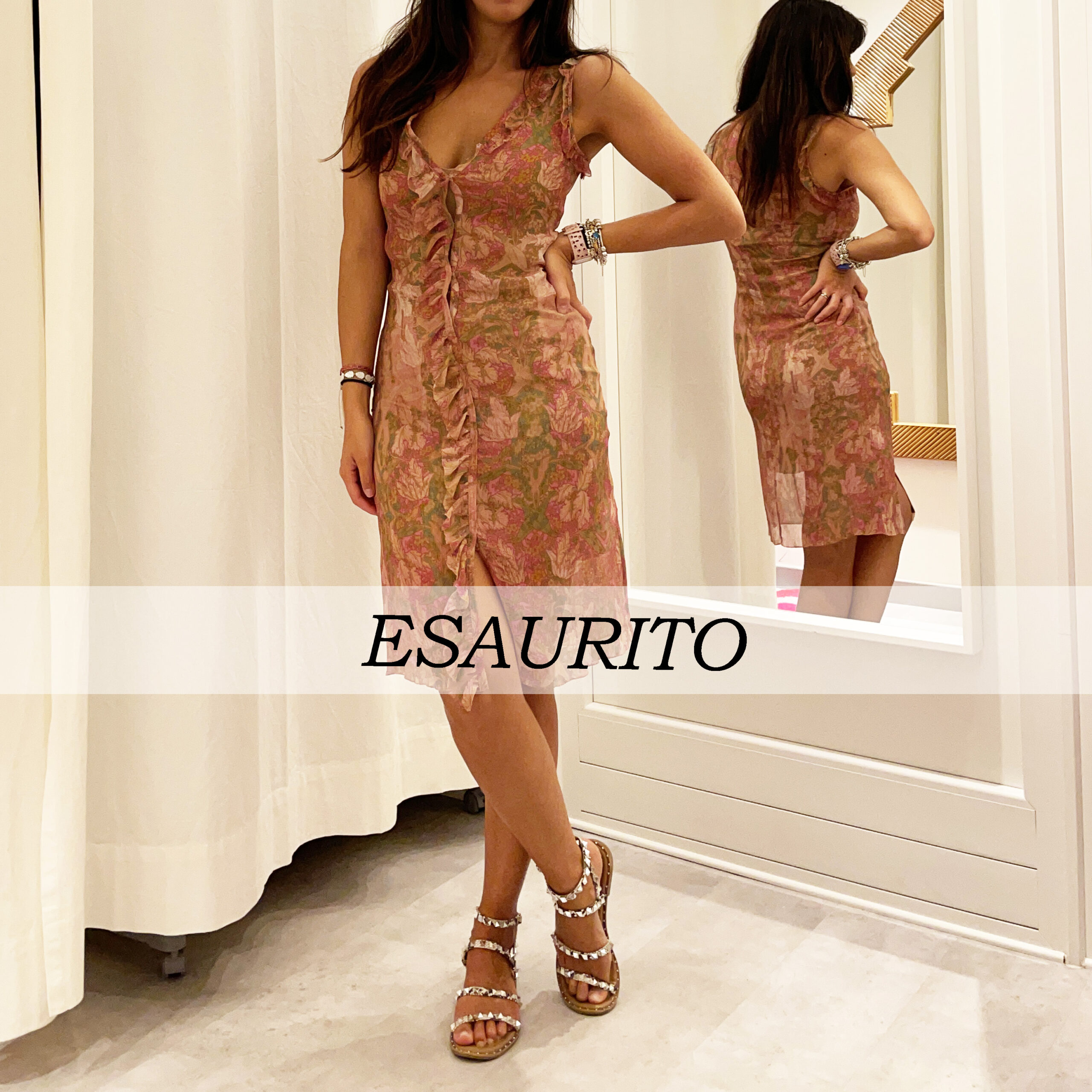 Kristina Ti - Abito Corto Volant Fantasia