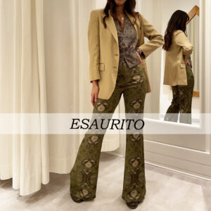 Saulina Milano - Giacca Monopetto Effetto Lucido Oro