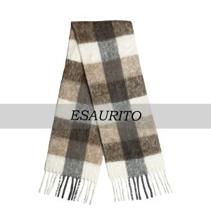 D'Aniello - Stola in Alpaca Quadretti Beige