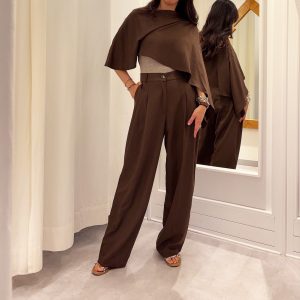 Vicolo - Pantaloni Palazzo Con Pinces