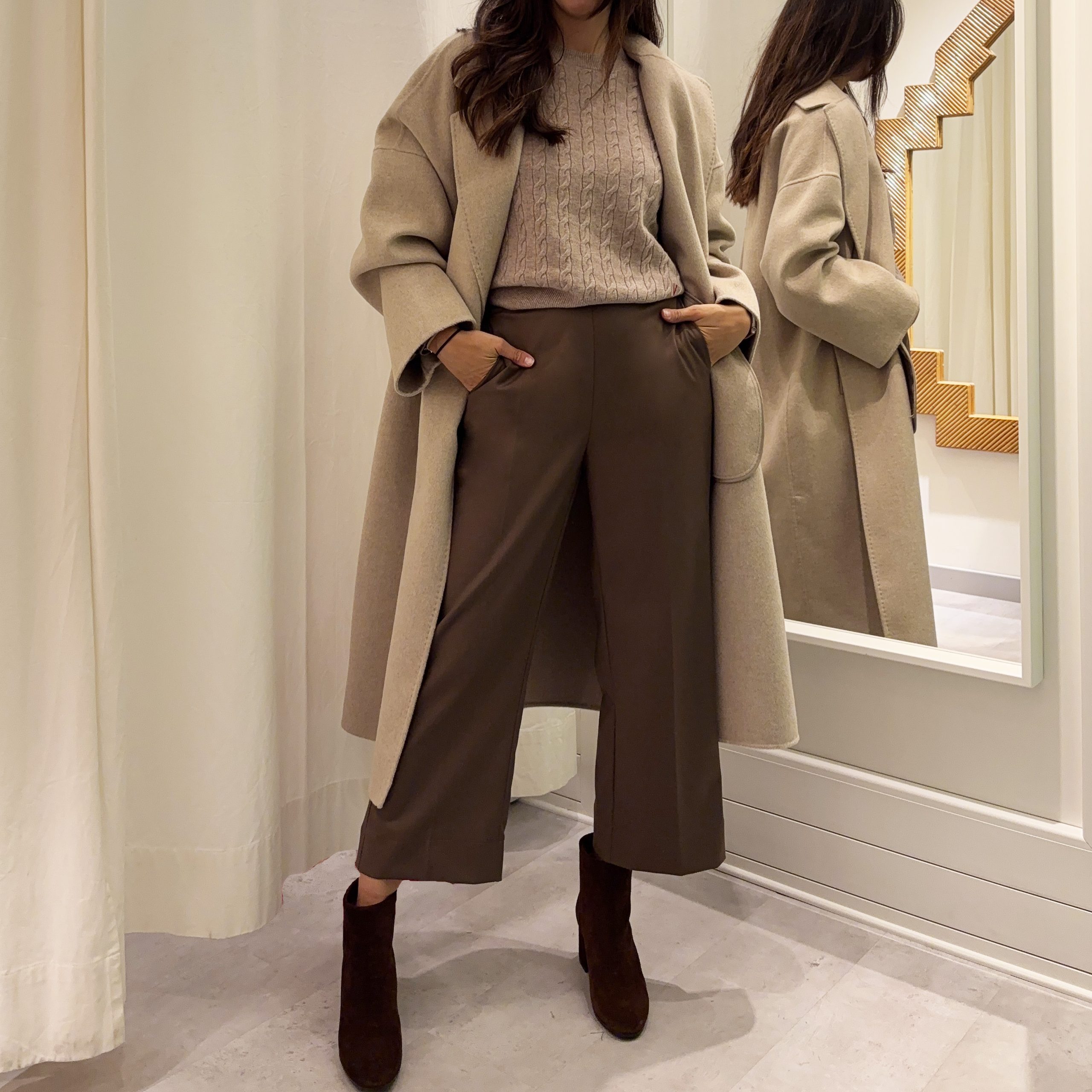 Alpha Studio - Pantaloni Cropped Moro